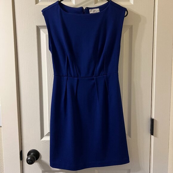 LOFT Cobalt Blue Sleeveless Midi Dress Size 0P - Picture 1 of 11